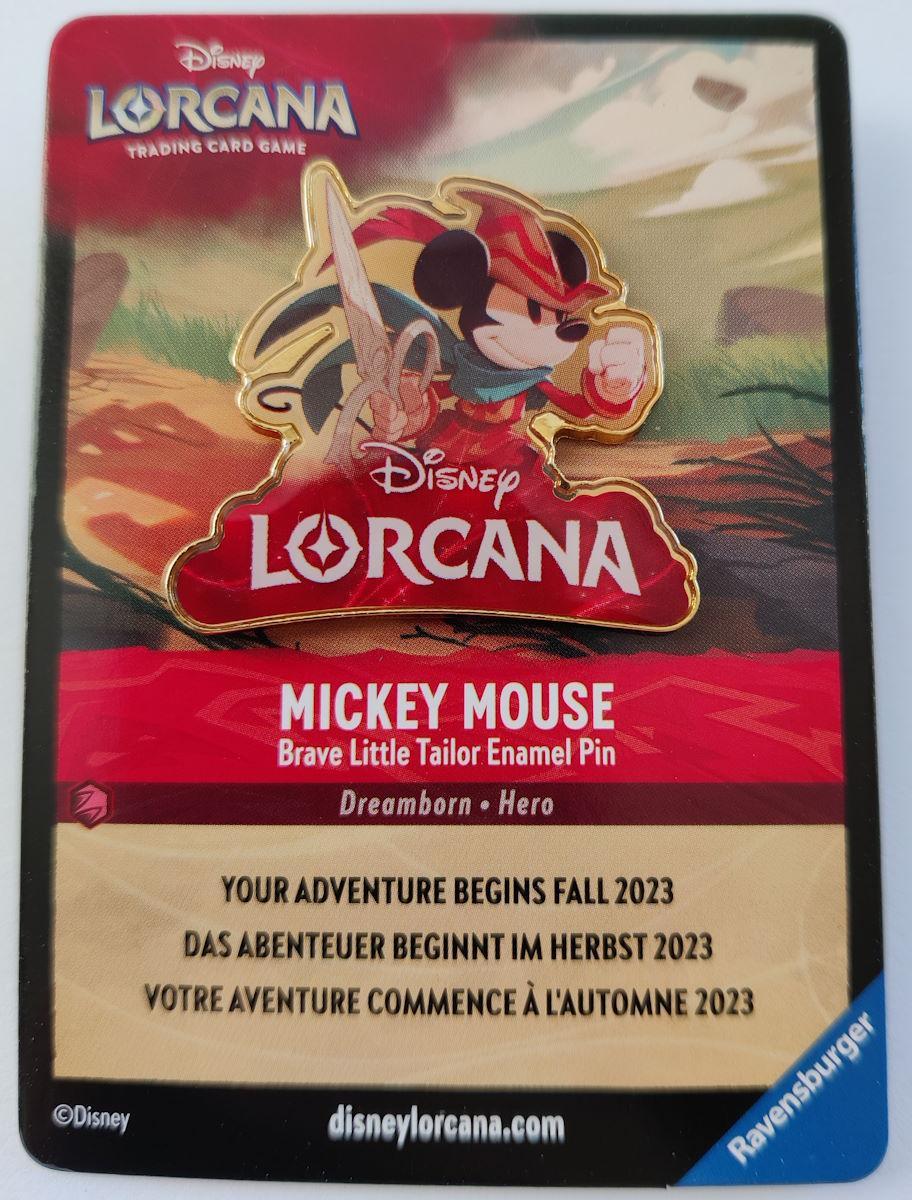 Lorcana - Pin's Mickey -gentil Petit Tailleur