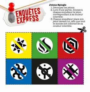 Enquêtes Express - Jetons Epingles