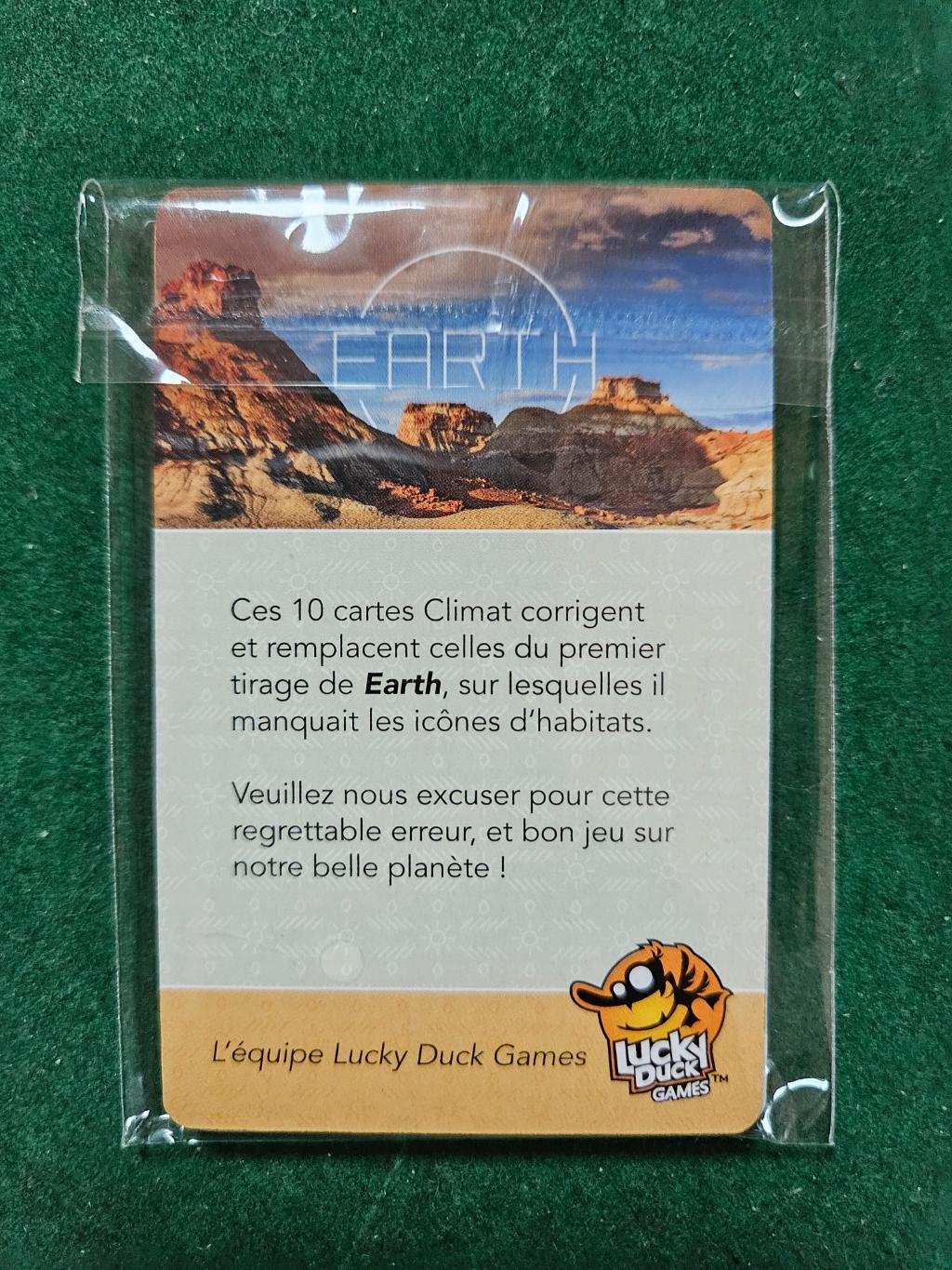 Earth - Pack Correctif 10 Cartes Lucky Duck Games