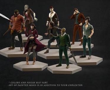 Vampire The Masquerade : Chapters - Pack De Miniatures Personnages Jouables Peints