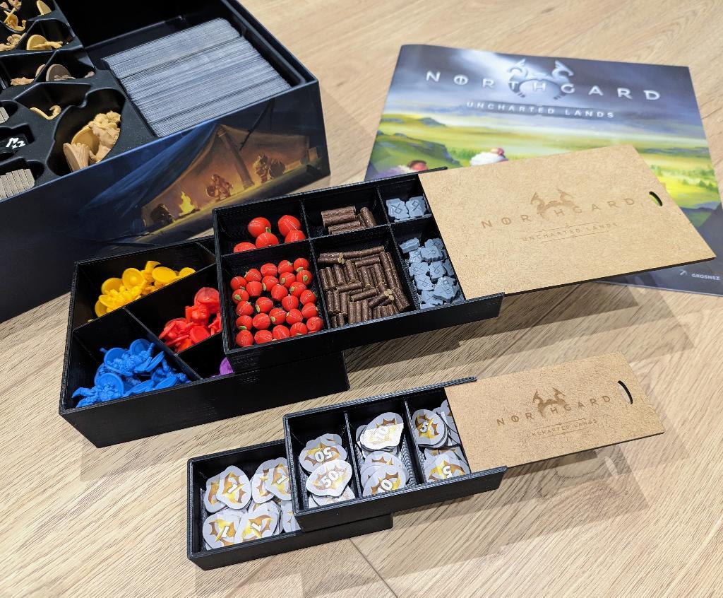 Rangement Jeu Northgard - Organiseur Insert En 3d Et Bois