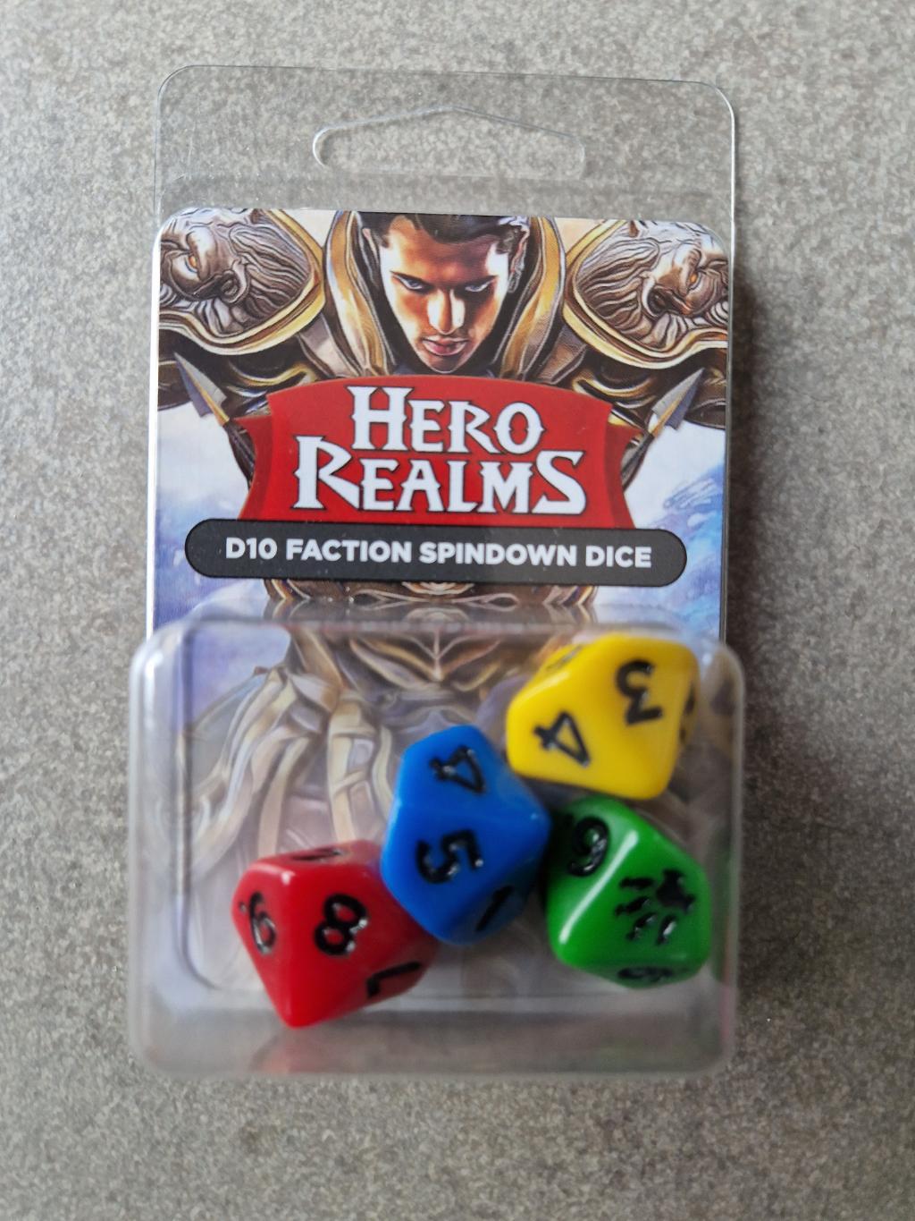 Hero Realms - D10 Faction Spindown Dice - Set De 4 Dés