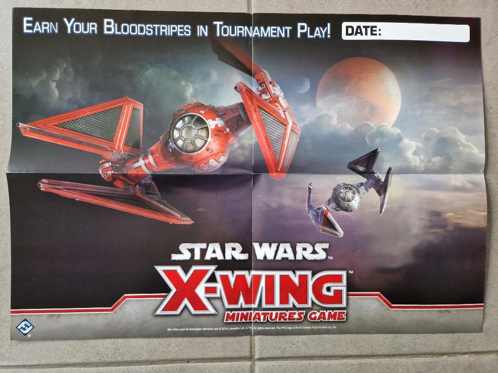 X-wing 1.0 - Le Jeu De Figurines - Affiche Star Wars 2 Tie Interceptor - Tournament Play