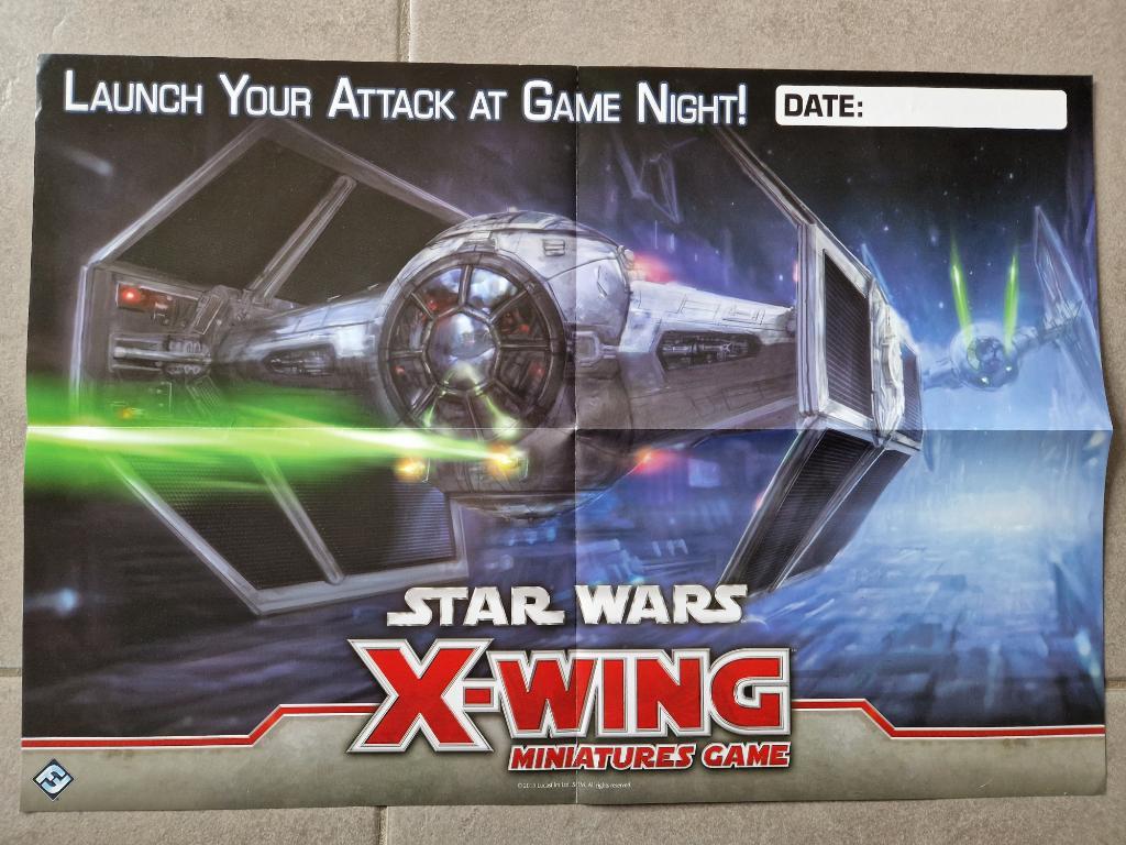 X-wing 1.0 - Le Jeu De Figurines - Affiche Star Wars Tie Advanced - 2013 Game Night