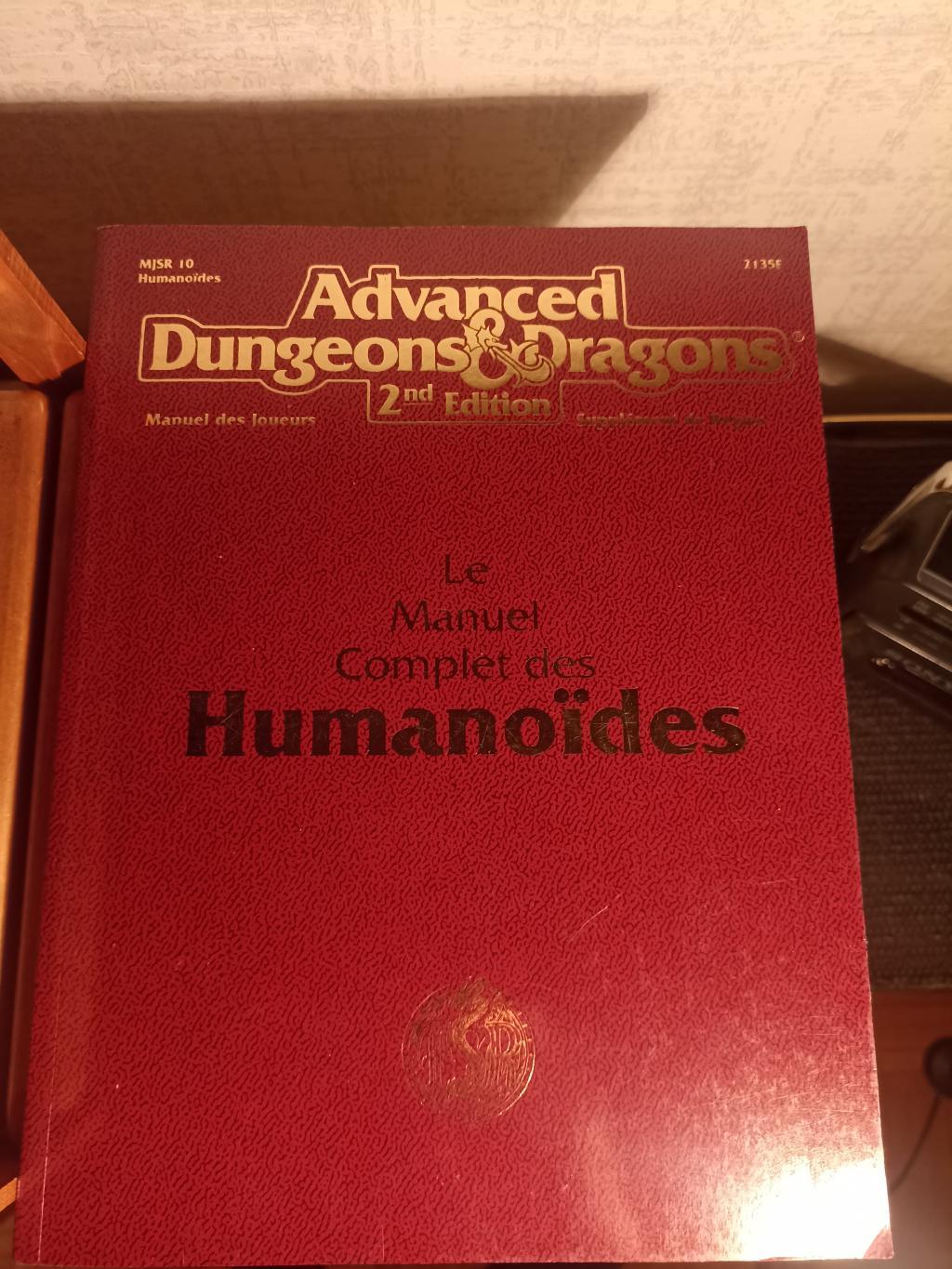 Advanced Dungeons & Dragons - 2ème Edition Vf - Le Manuel Complet Des Humanoides
