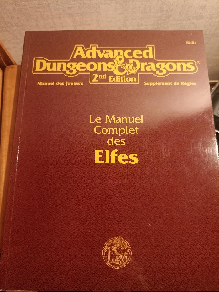 Advanced Dungeons & Dragons - 2ème Edition Vf - Le Manuel Complet Des Elfes