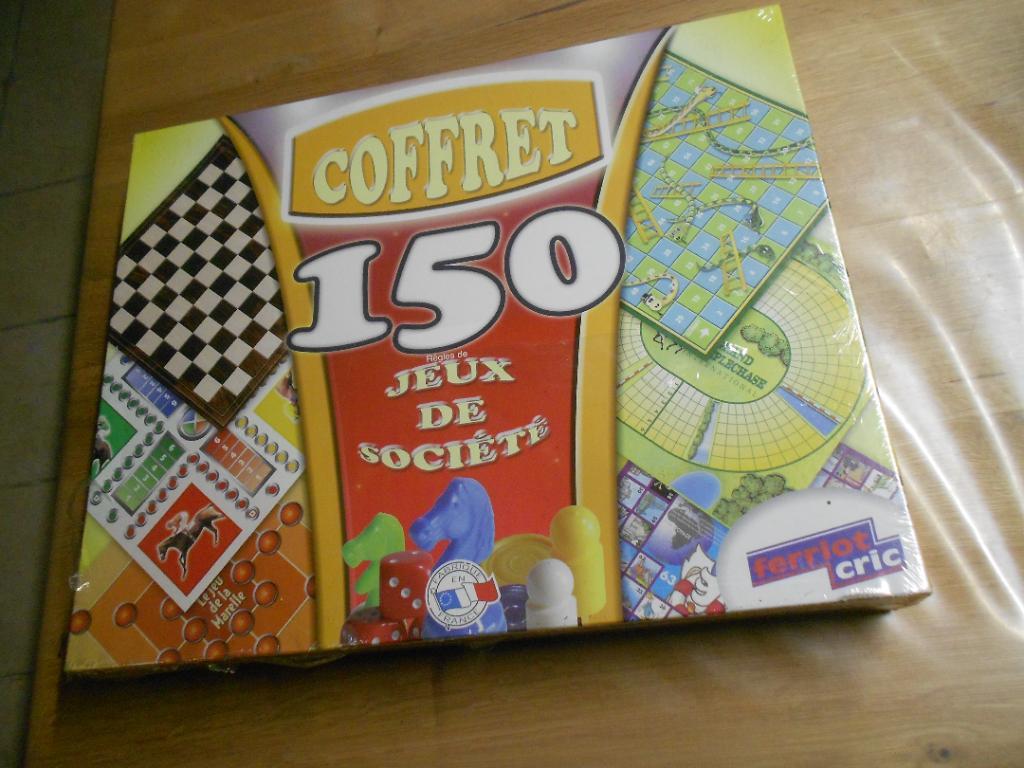 Coffret Jeux de société en bois 150 règles - Jeu Jura 8124