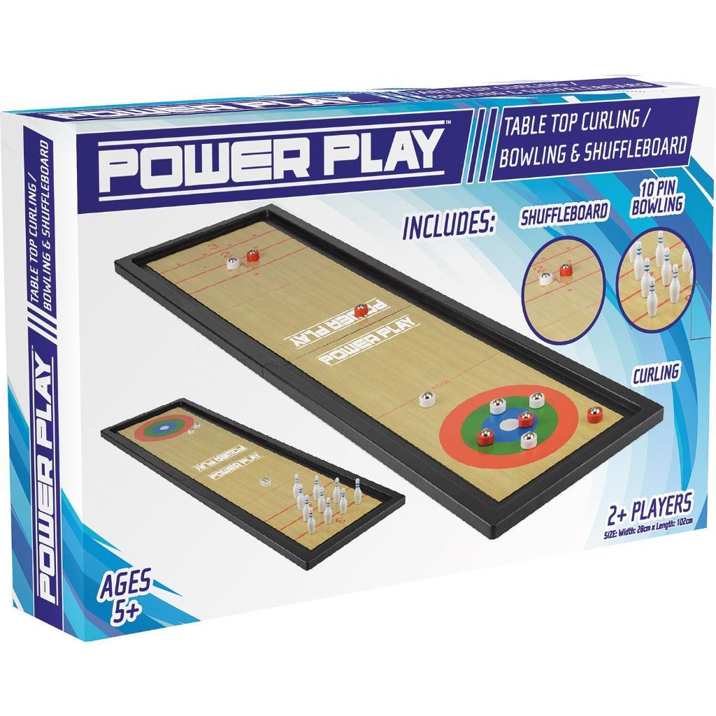 Power Play Table Top Curling/bowiling And Shuffleboard