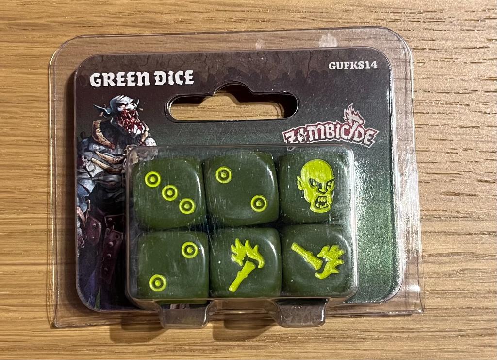 Zombicide Black Plague - Green Dice