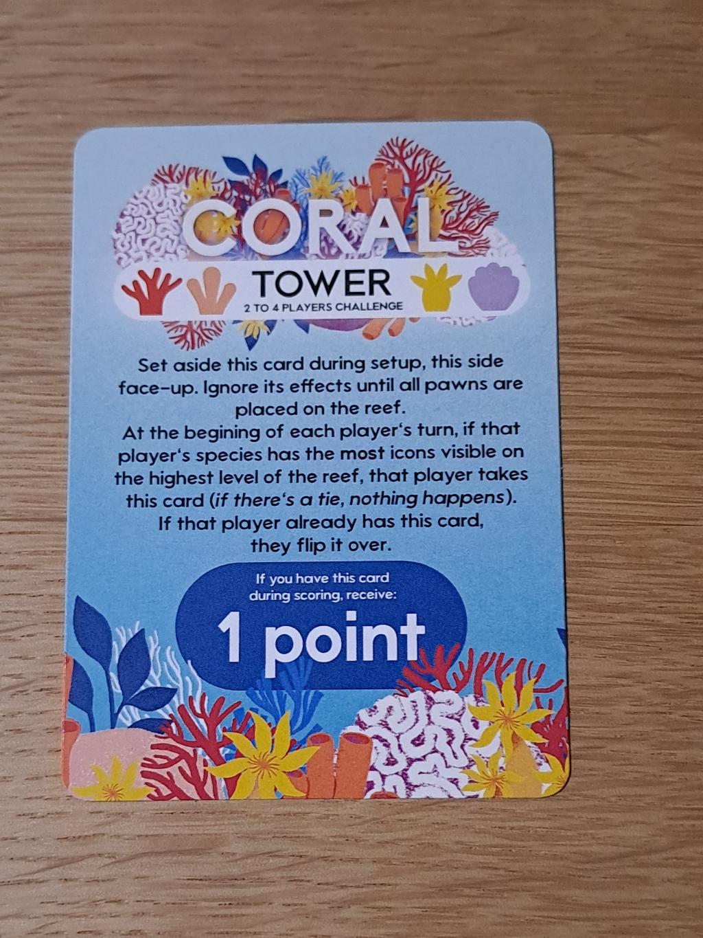 Coral - Tower Promo Card
