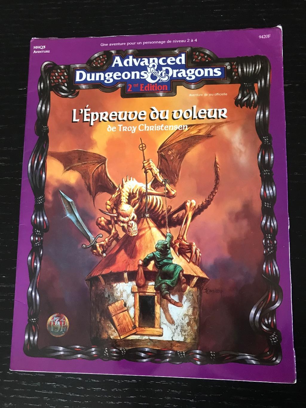 Advanced Dungeons & Dragons - 2ème Edition Vf - L'épreuve Du Voleur