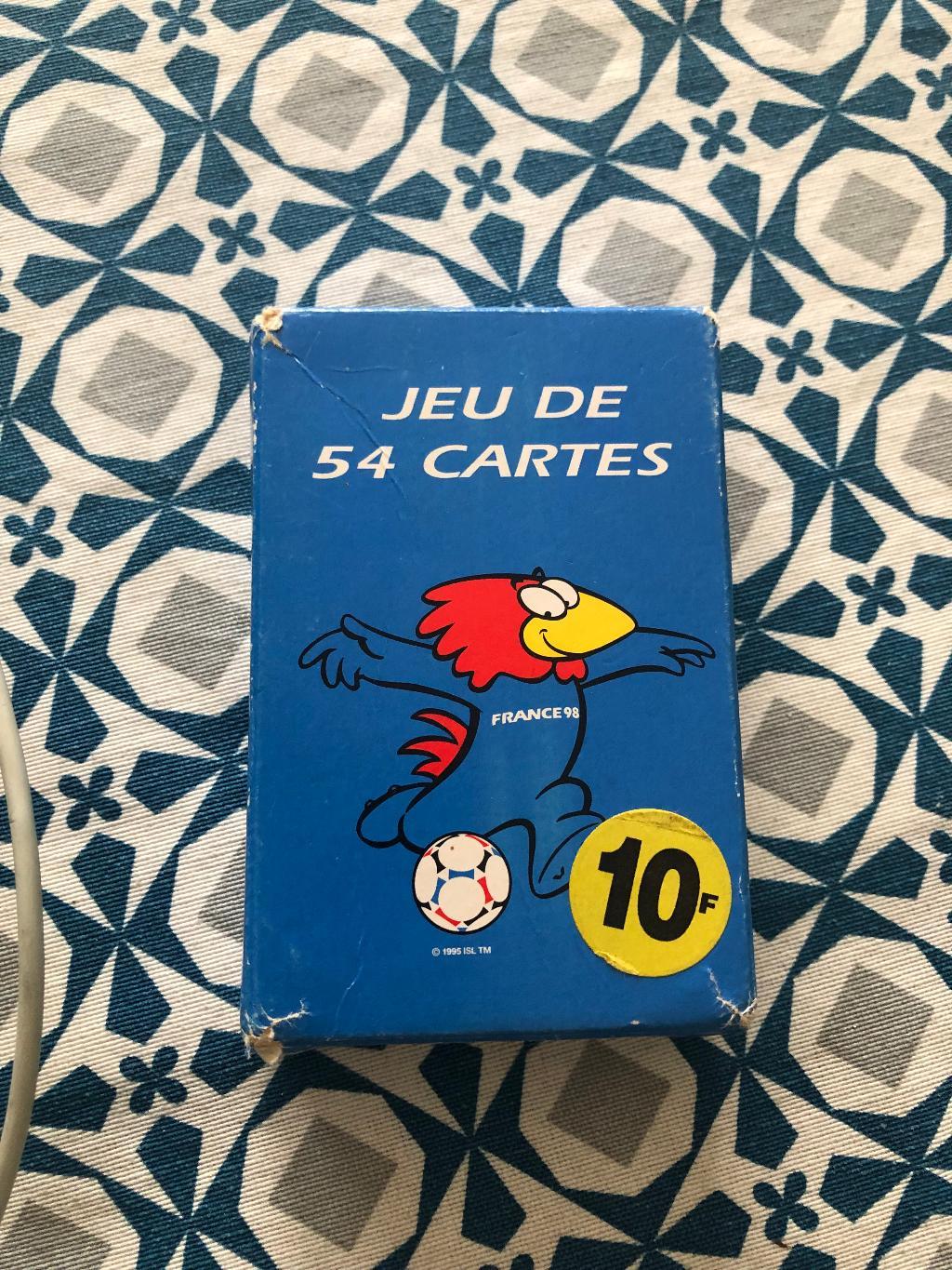 Jeu De 54 Cartes Coupe Du Monde 1998 Footix