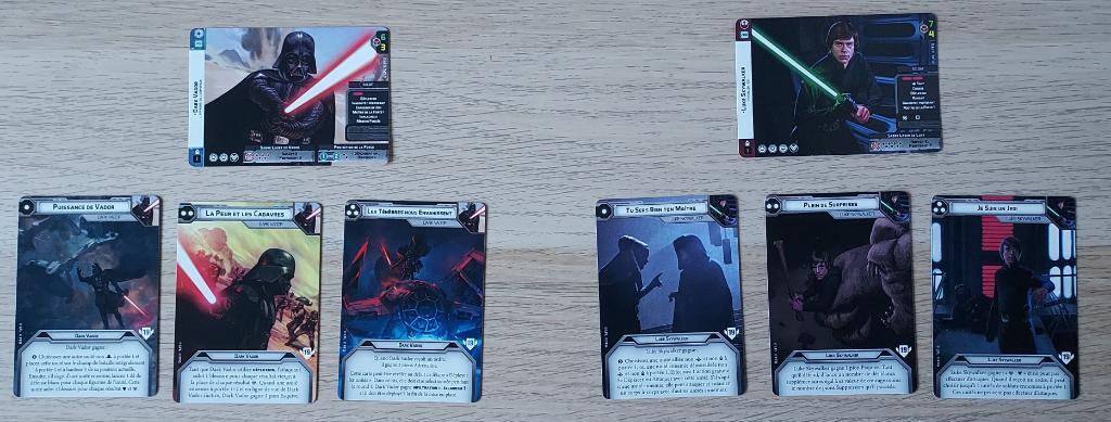 Star Wars Légion - Cartes Agents Vador Et Luke