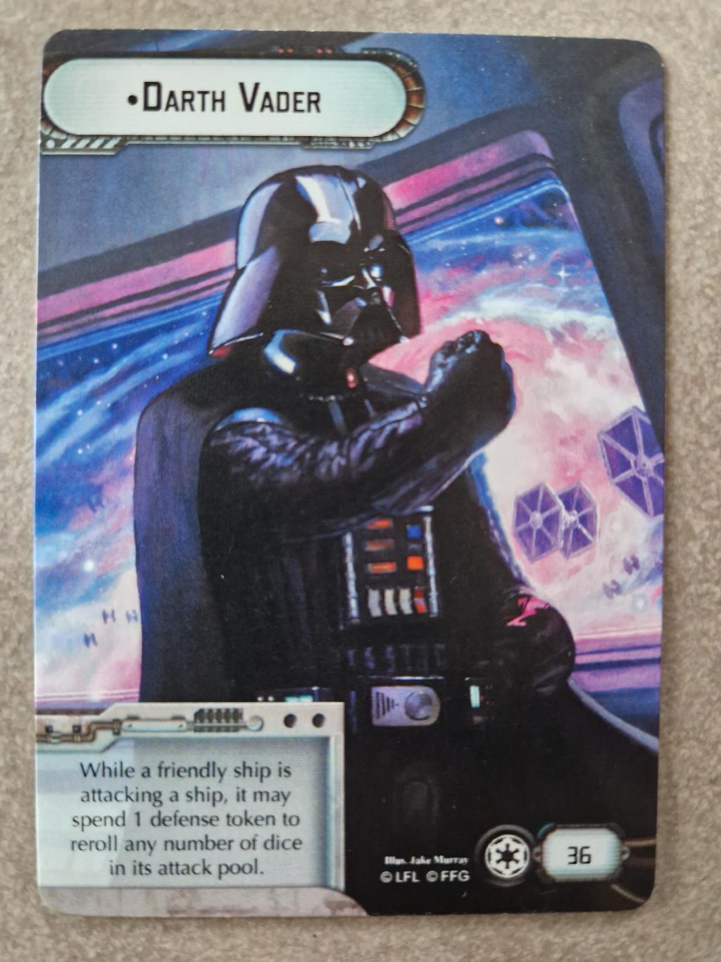 Star Wars Armada - Carte Darth Vader