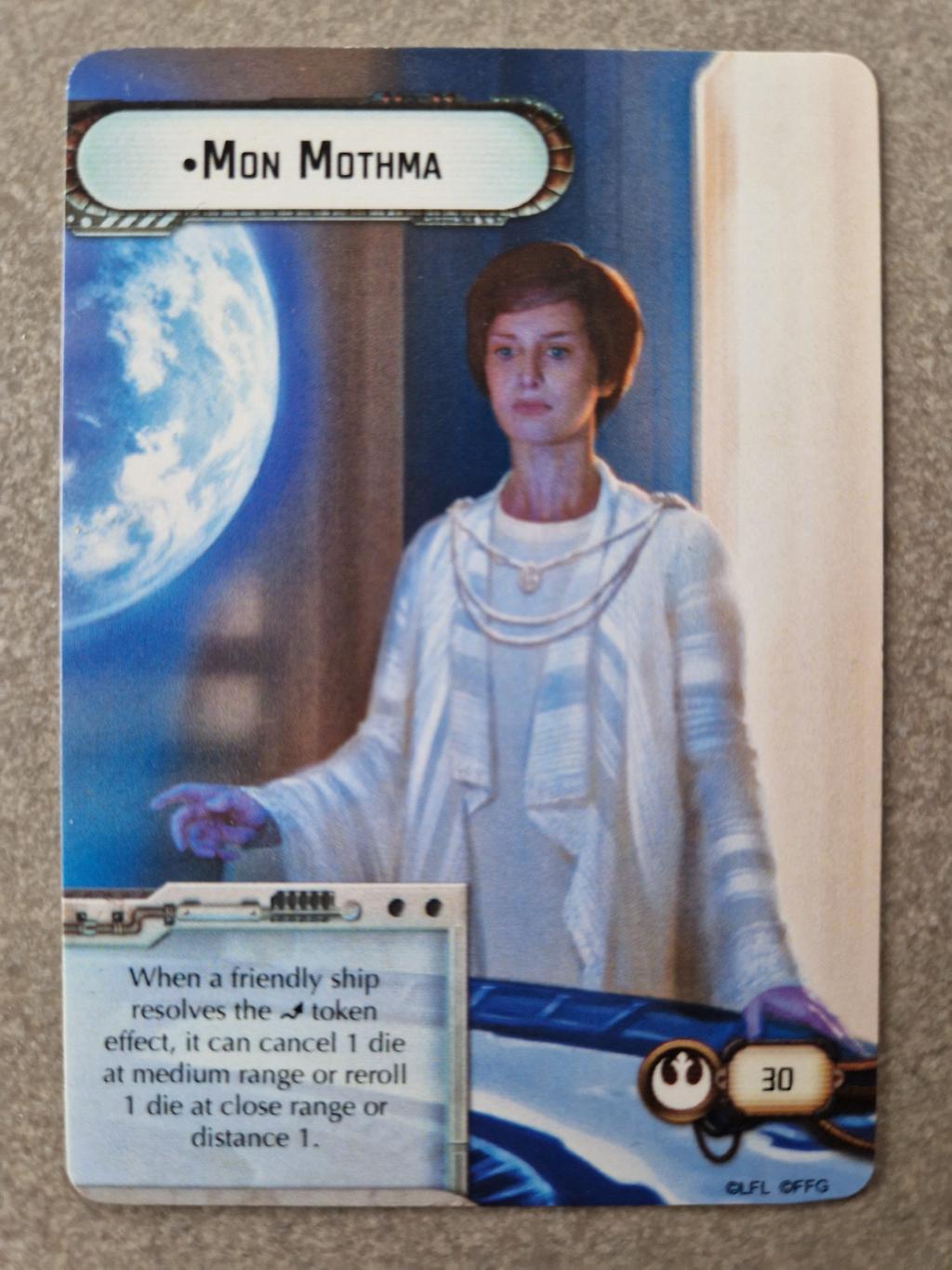 Star Wars Armada - Carte Mon Mothma