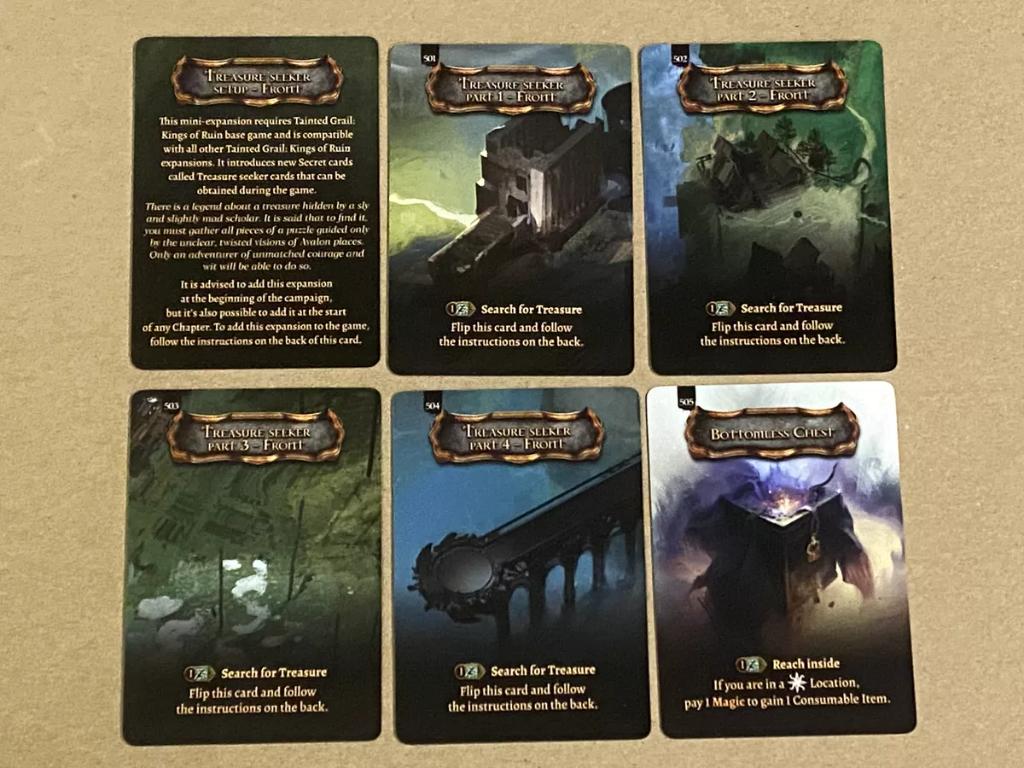 Tainted Grail: Kings Of Ruin - Treasure Seeker Promo Cards