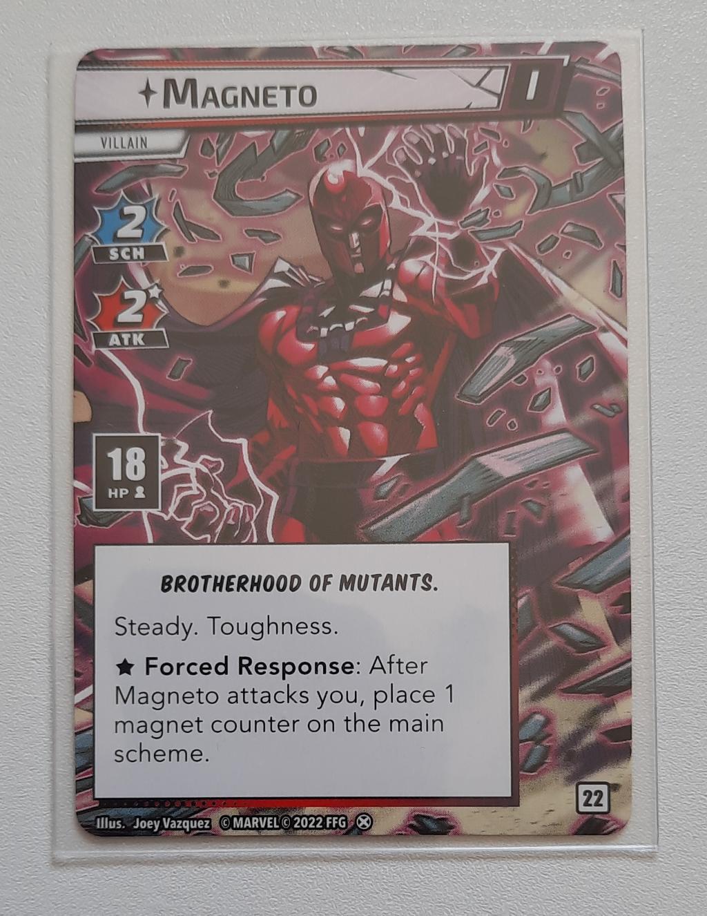 Marvel Champions Jce - Mutant Genesis Promo - Magneto Extended Art Villain