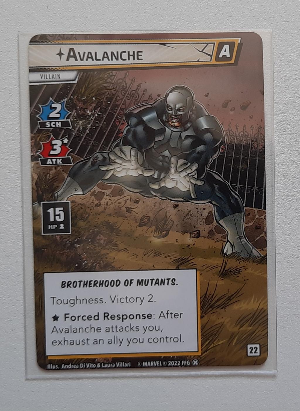 Marvel Champions Jce - Mutant Genesis Promo - Avalanche Extended Art Villain