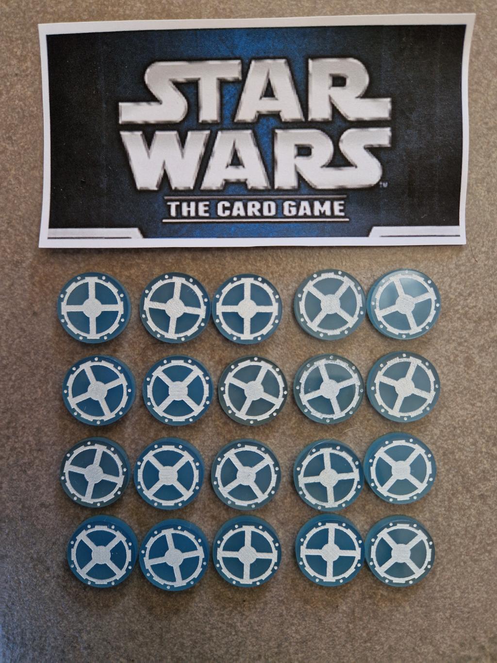 Star Wars - Le Jeu De Cartes - Acrylic Focus Tokens Set - Nationals 2017