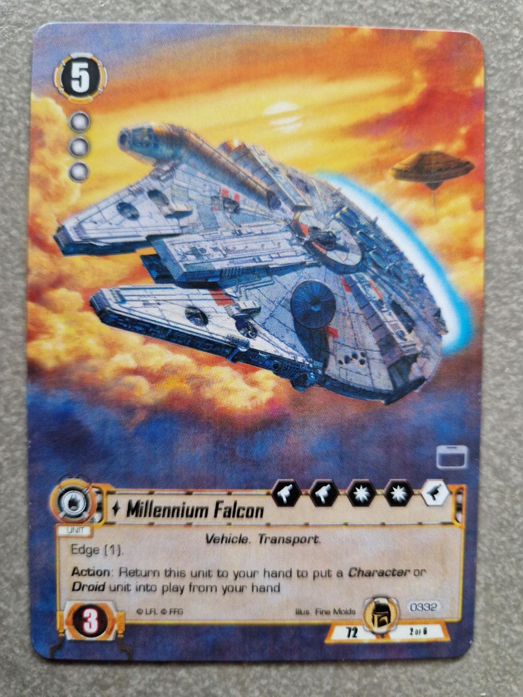 Star Wars - Le Jeu De Cartes - Millennium Falcon North American Championship 2017 Promo Card