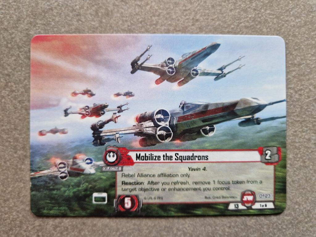 Star Wars - Le Jeu De Cartes - Mobilize The Squadrons Promo Card