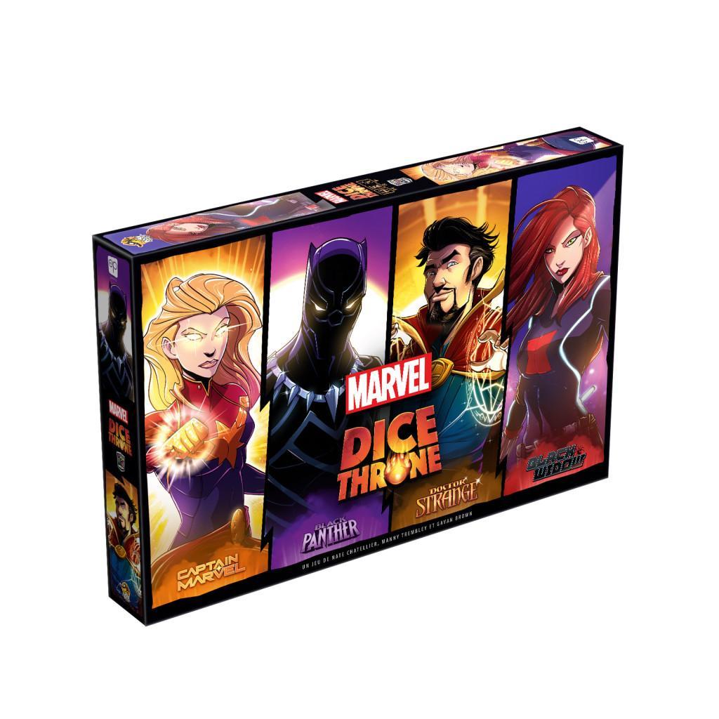 Dice Throne Marvel - Black Panther, Captain Marvel, Black Widow, Dr Strange