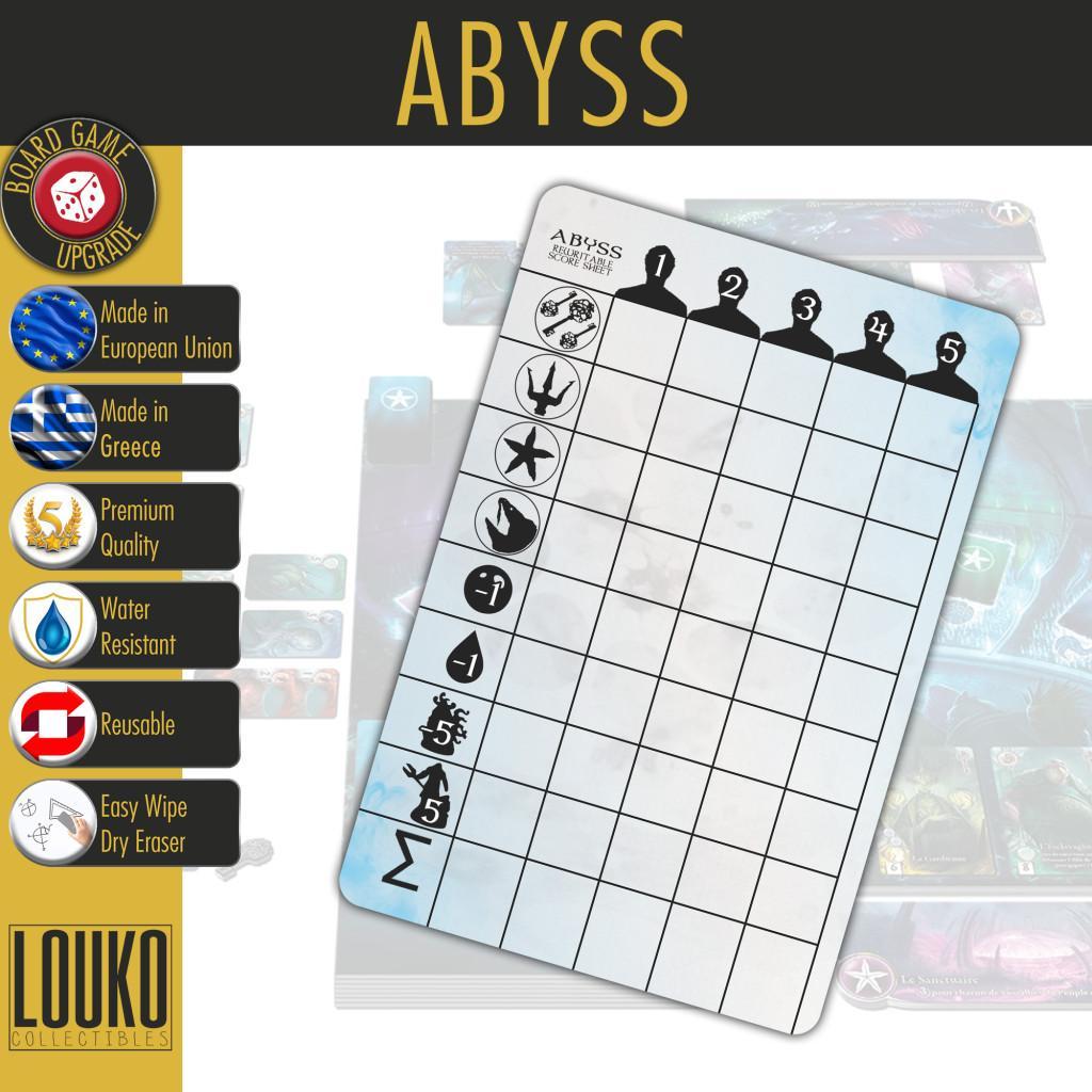 Abyss - Feuille De Score Réinscriptible