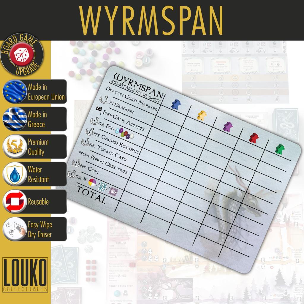 Wyrmspan - Feuille De Score Réinscriptible