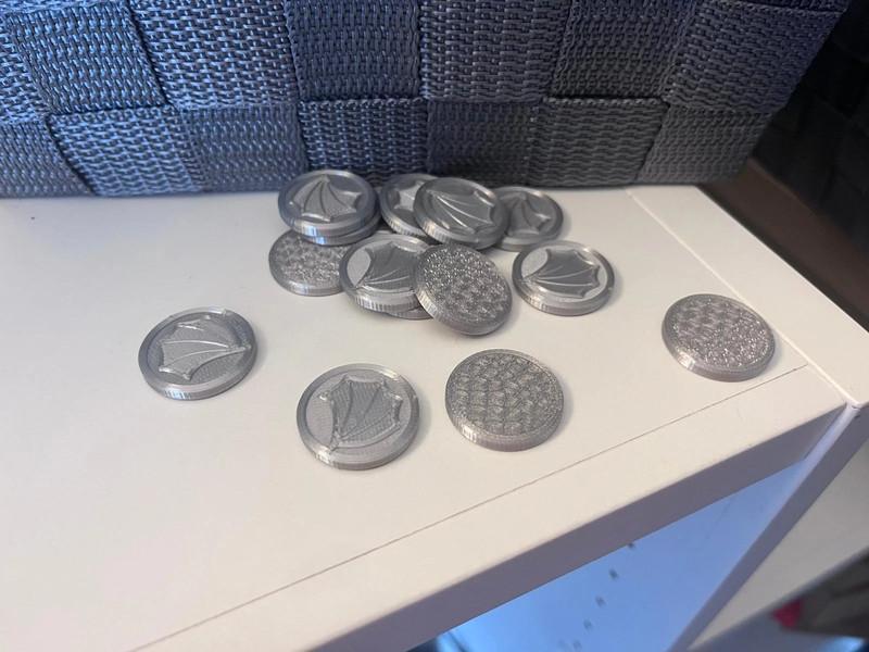 Wyrmspan - Pièce Dragon Double Face, Lot De 44 Pièces
