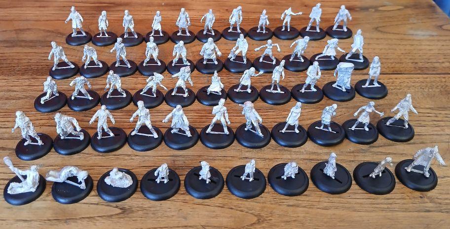 Figurines Zombies (studio Miniatures) En Métal