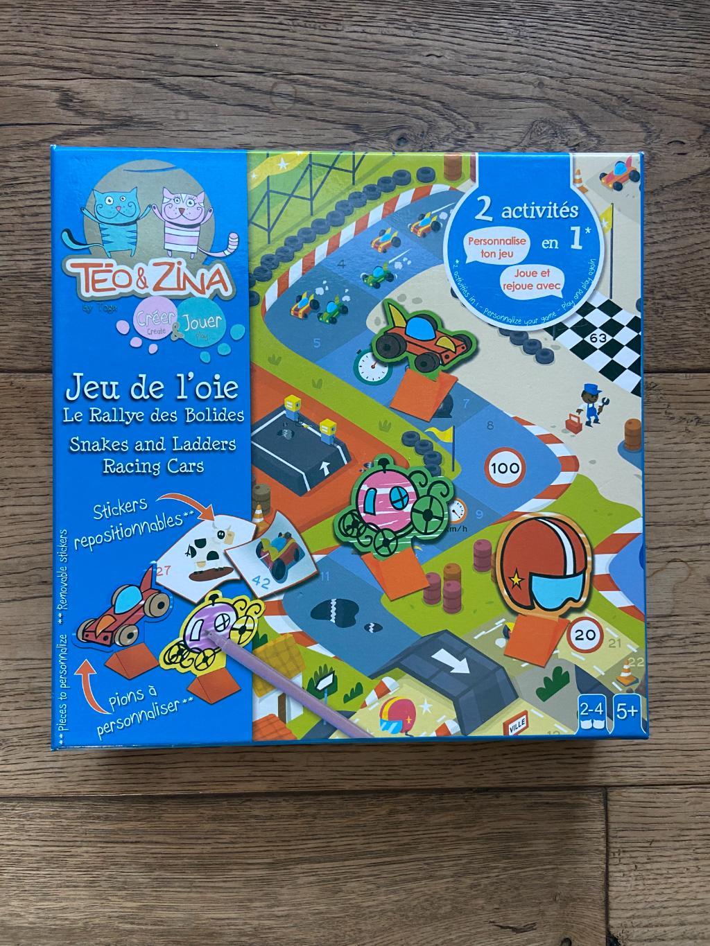 Jeu De L'oie Le Rallye Des Bolides Téo Et Zina