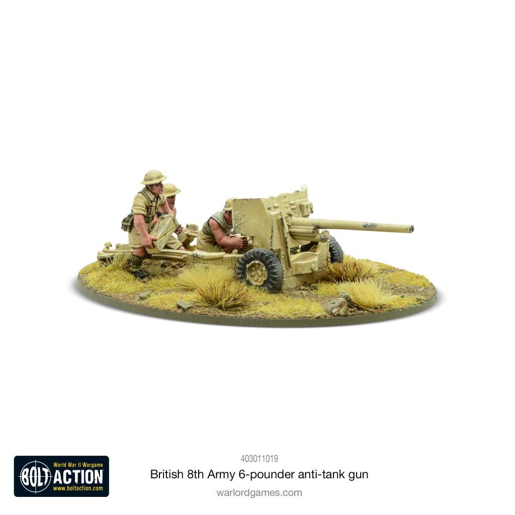 Bolt Action - British 8th Army 6 Pounder Atg