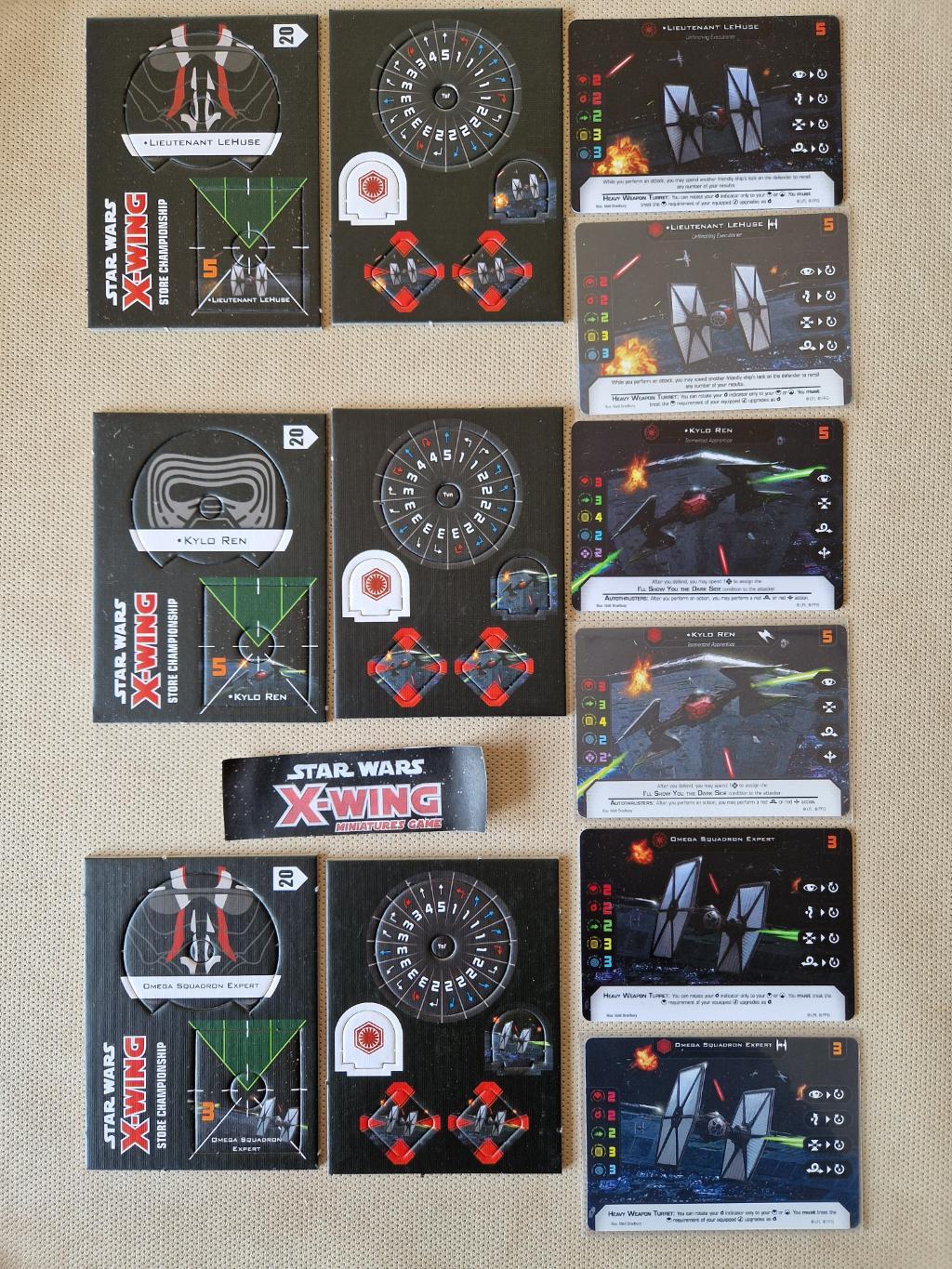 X-wing 2.0 - Le Jeu De Figurines - Kylor Ren / Lieutenant Lehuse / Omega Squadron Store Championship 2020