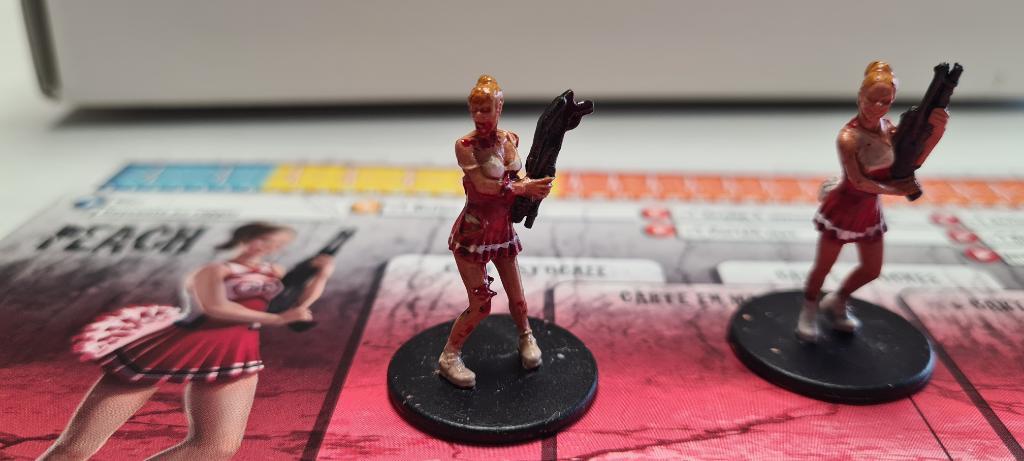 Zombicide - Personnage Peach- Les 2 Figurines + Fiche Personnage Zombicide - Personnage Peach- Les 2 Figurines + Fiche Personnage