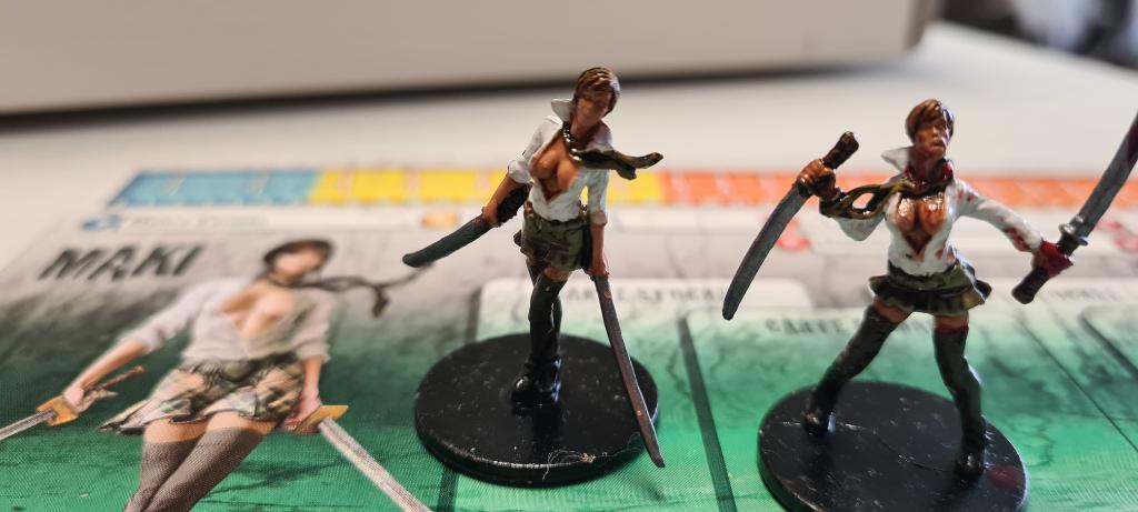 Zombicide - Personnage Maki- Les 2 Figurines + Fiche Personnage Zombicide - Personnage Maki- Les 2 Figurines + Fiche Personnage