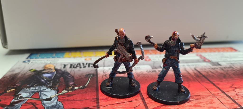 Zombicide - Personnage Travis- Les 2 Figurines + Fiche Personnage - Collector Peint Par Artistemini Zombicide - Personnage Travis- Les 2 Figurines + Fiche Personnage - Collector Peint Par Artistemini