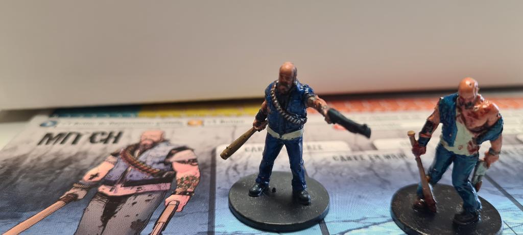 Zombicide - Personnage Mitch- Les 2 Figurines + Fiche Personnage - Collector Peint Par Artistemini Zombicide - Personnage Mitch- Les 2 Figurines + Fiche Personnage - Collector Peint Par Artistemini