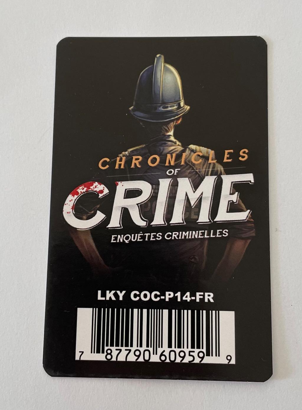 Chronicles Of Crime - Scénario « Ça Peut Arriver »