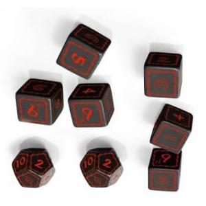 L'anneau Unique - Set De Dé Noirs Pour V2