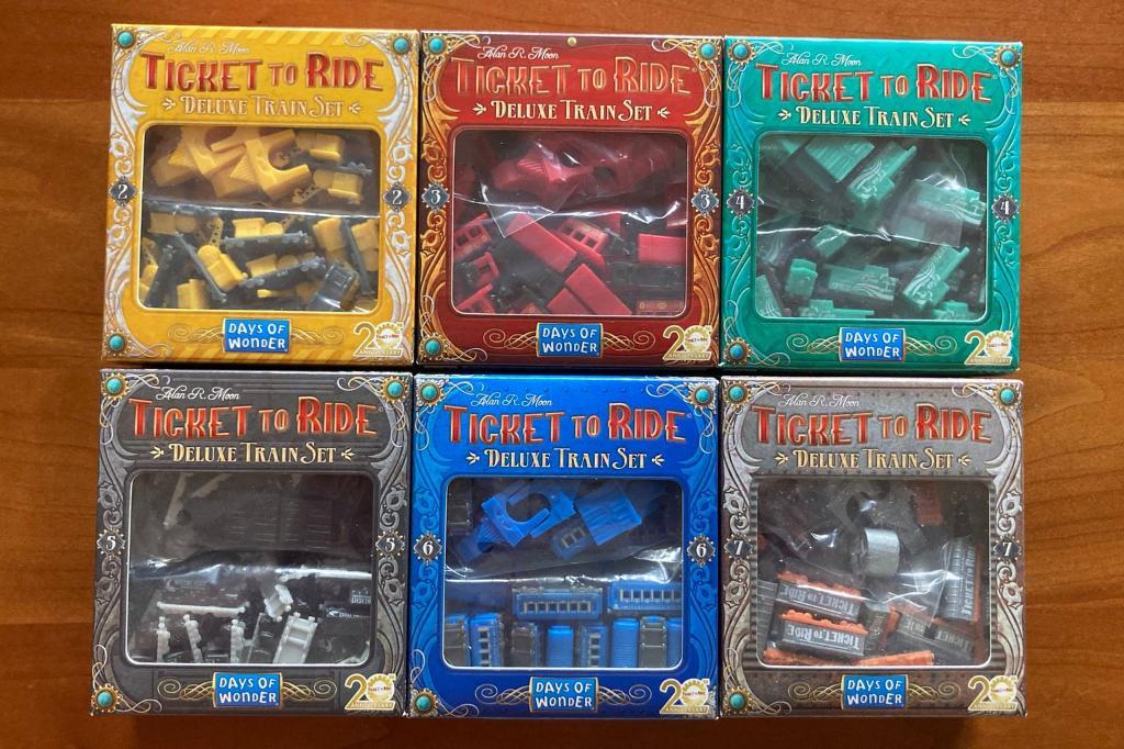 Les Aventuriers Du Rail / Ticket To Ride - Trains Deluxe - 20ème Anniversaire (6 Sets)