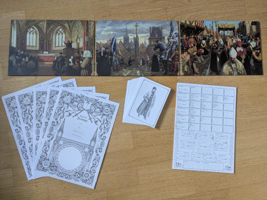 Te Deum Pour Un Massacre - Coffret De Base - Ecran De Jeu + Fiches + Autres Accessoires