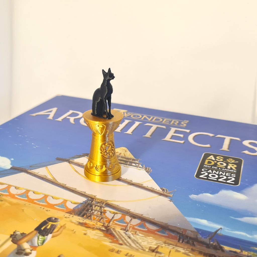 7 Wonders: Architects - Figurine Chat 3D 7 Wonders: Architects - Figurine Chat 3D