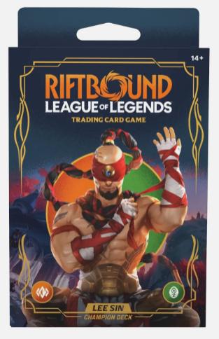 Riftbound- Tcg Chamion Deck Lee Sin Riftbound- Tcg Chamion Deck Lee Sin