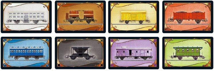 Les Aventuriers Du Rail / Ticket To Ride - Cartes De Wagon à L'unité Les Aventuriers Du Rail / Ticket To Ride - Cartes De Wagon à L'unité
