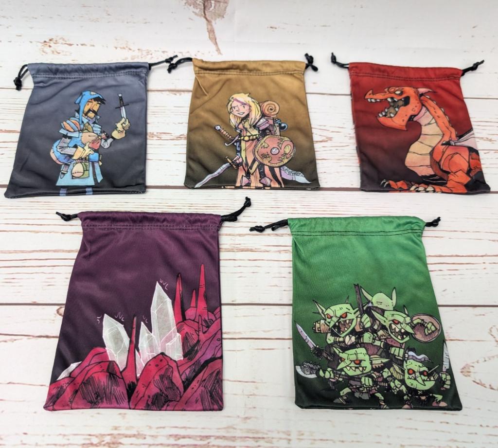 Lot De 5 Sacs Vast: The Crystal Caverns En Tissu Avec Cordon