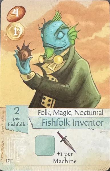 Creature Caravan - Fishfolk Inventor Creature Promo Card