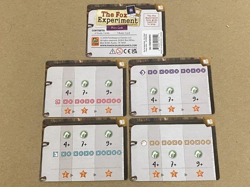 The Fox Experiment - Study Promo Cards