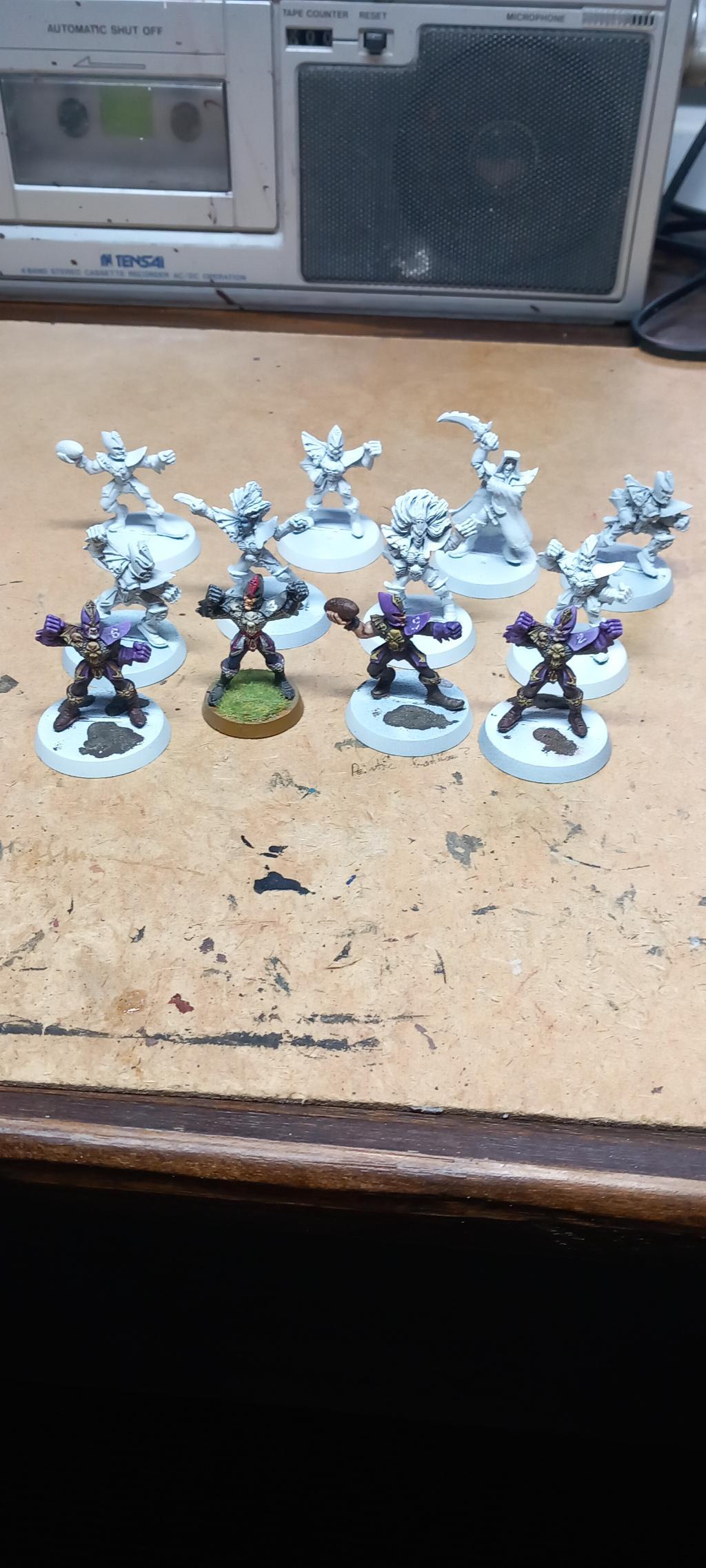Bloodbowl - Equipe Elfs Noirs Metal