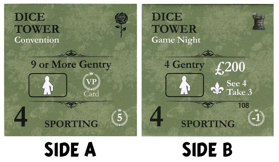 Obsession - Dice Tower Sporting Tile Obsession - Dice Tower Sporting Tile