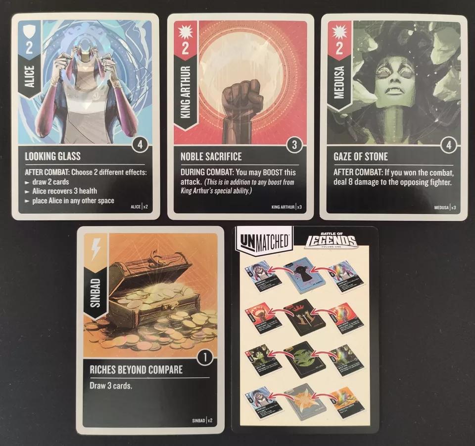 Unmatched - Combats de Légende Volume 1 - 4 cartes foil